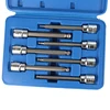 QH-HW065 Hi-Spec 7pc 3/8 Extra Long Hex Bit Socket Set for Torque Socket Wrench Hex Allen Key