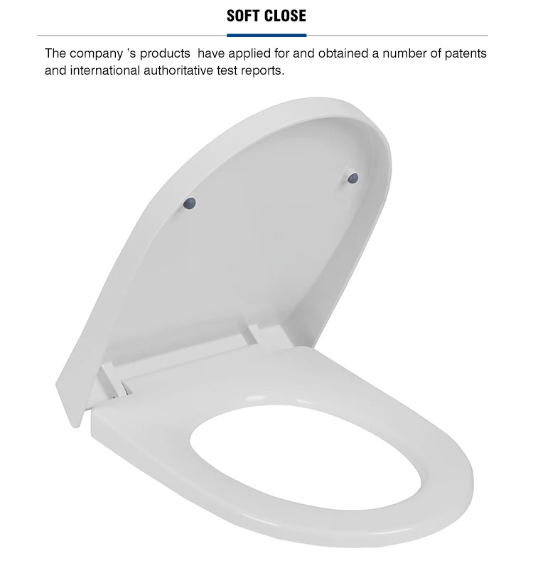 Hot selling sanitary ware toilet seat cover with white color and soft close