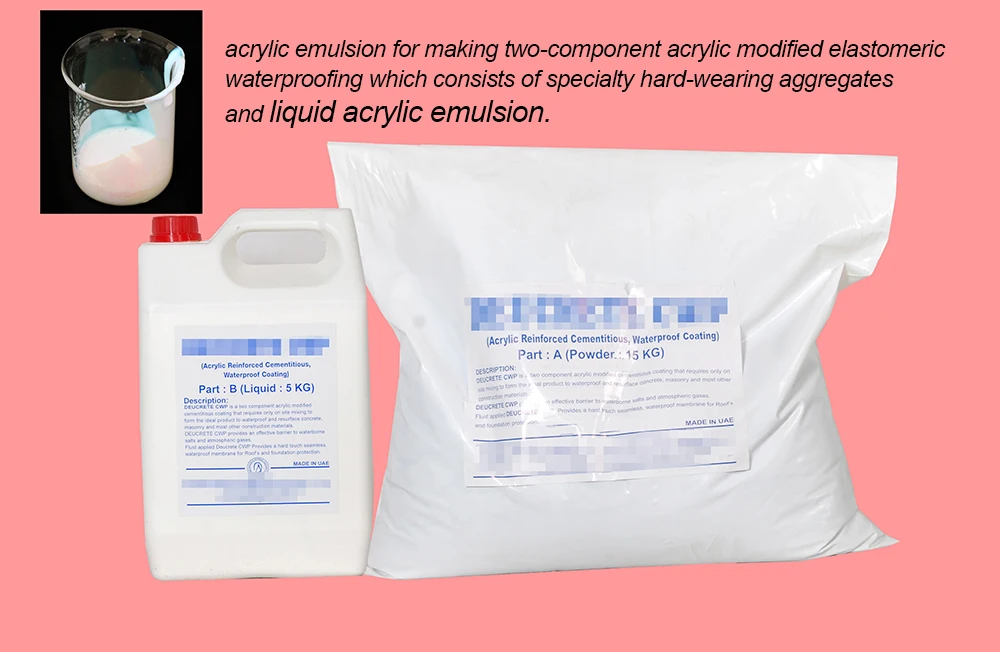 Acrylic Polymer Emulsion For Water Resistant Cement Buy Acrylic