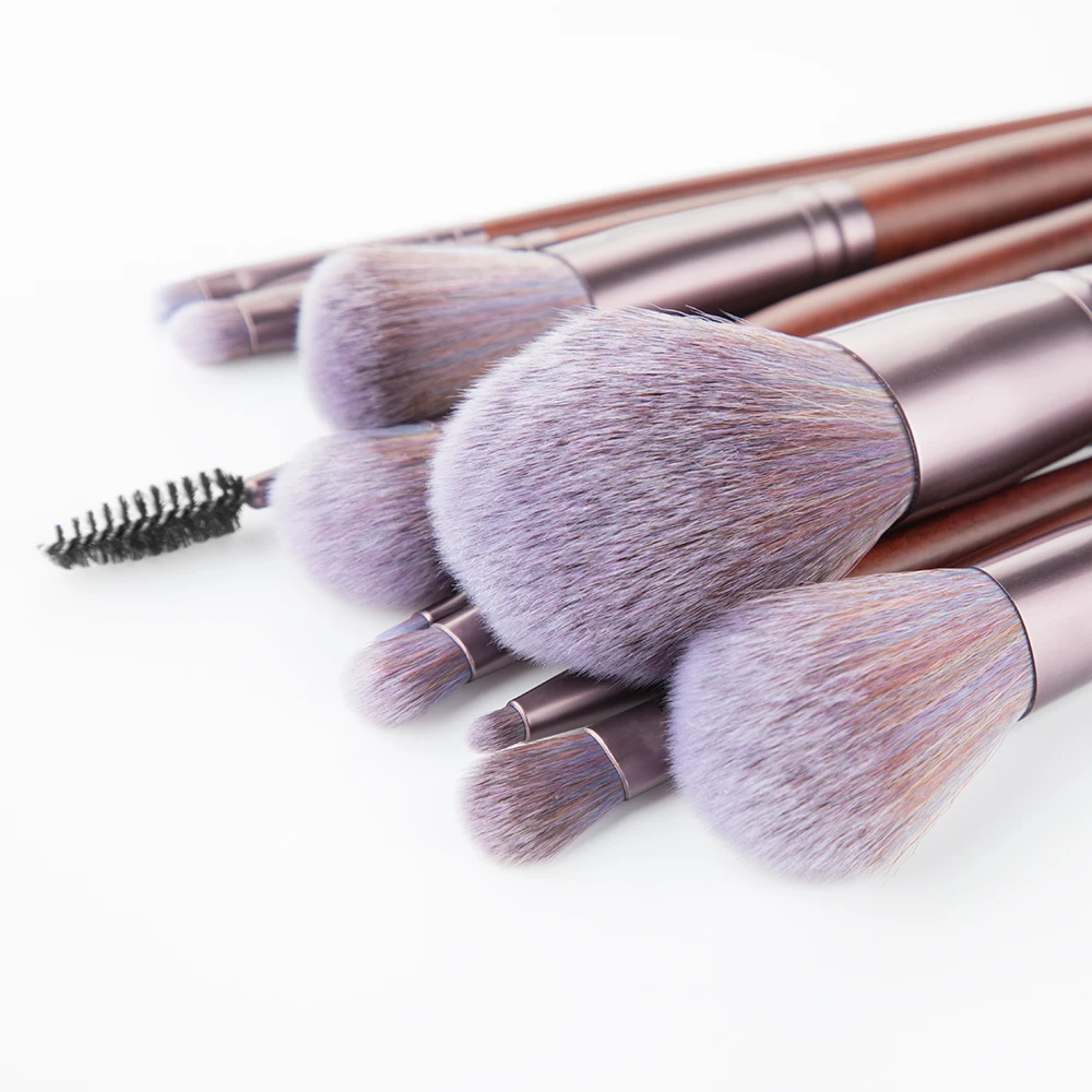 11pcs of Makeup Tool brush 2020 Hot Sale Eyeshadow Brushes Crystal clear Sequoia Makeup Brush Set