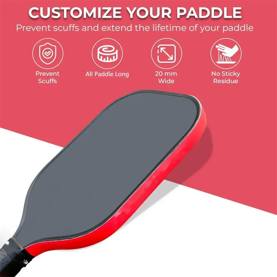 Butterfly Paddle Table Tennis Edge Tape - PU Leather Paddle Protector (220cm Length) Carbon Fiber Tennis Racket