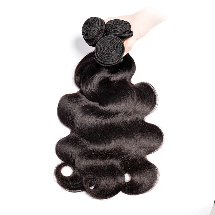 

Brazilian body wave virgin hair,2 Sets, Natural color