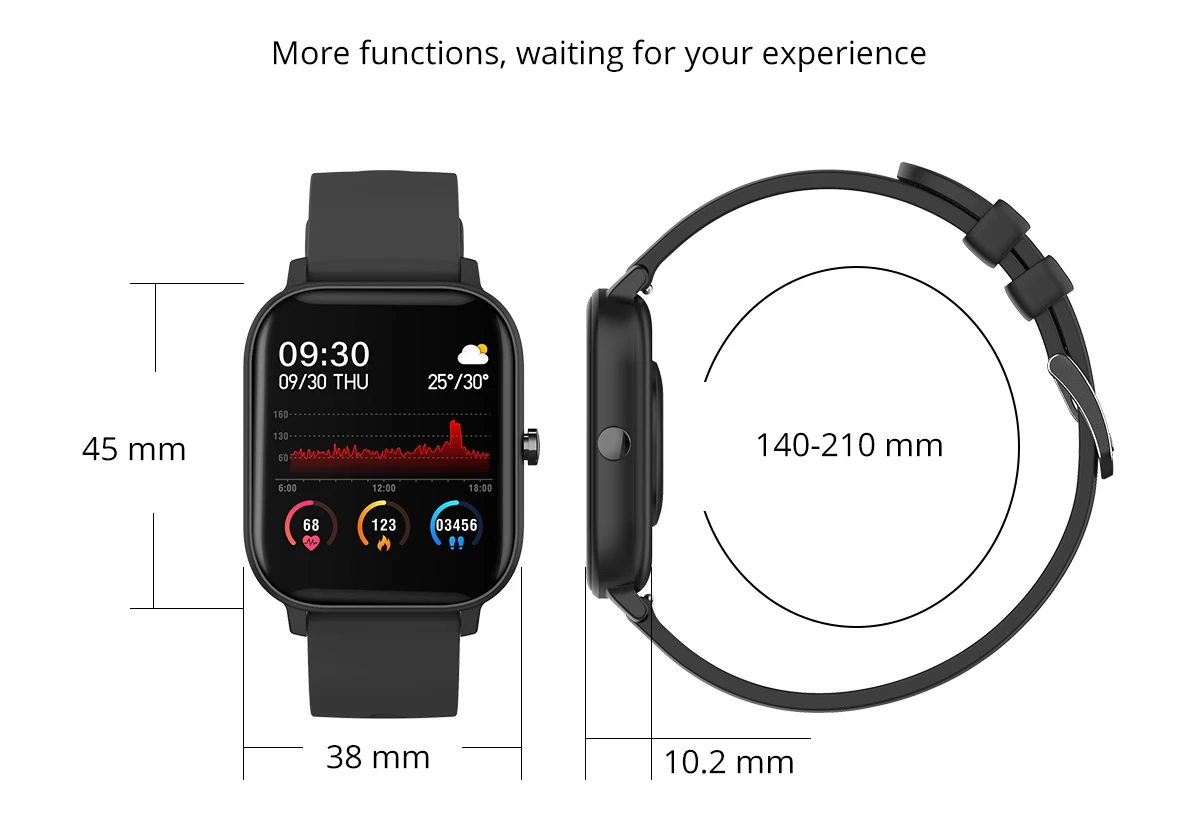 p8 1.4 inch smart watch