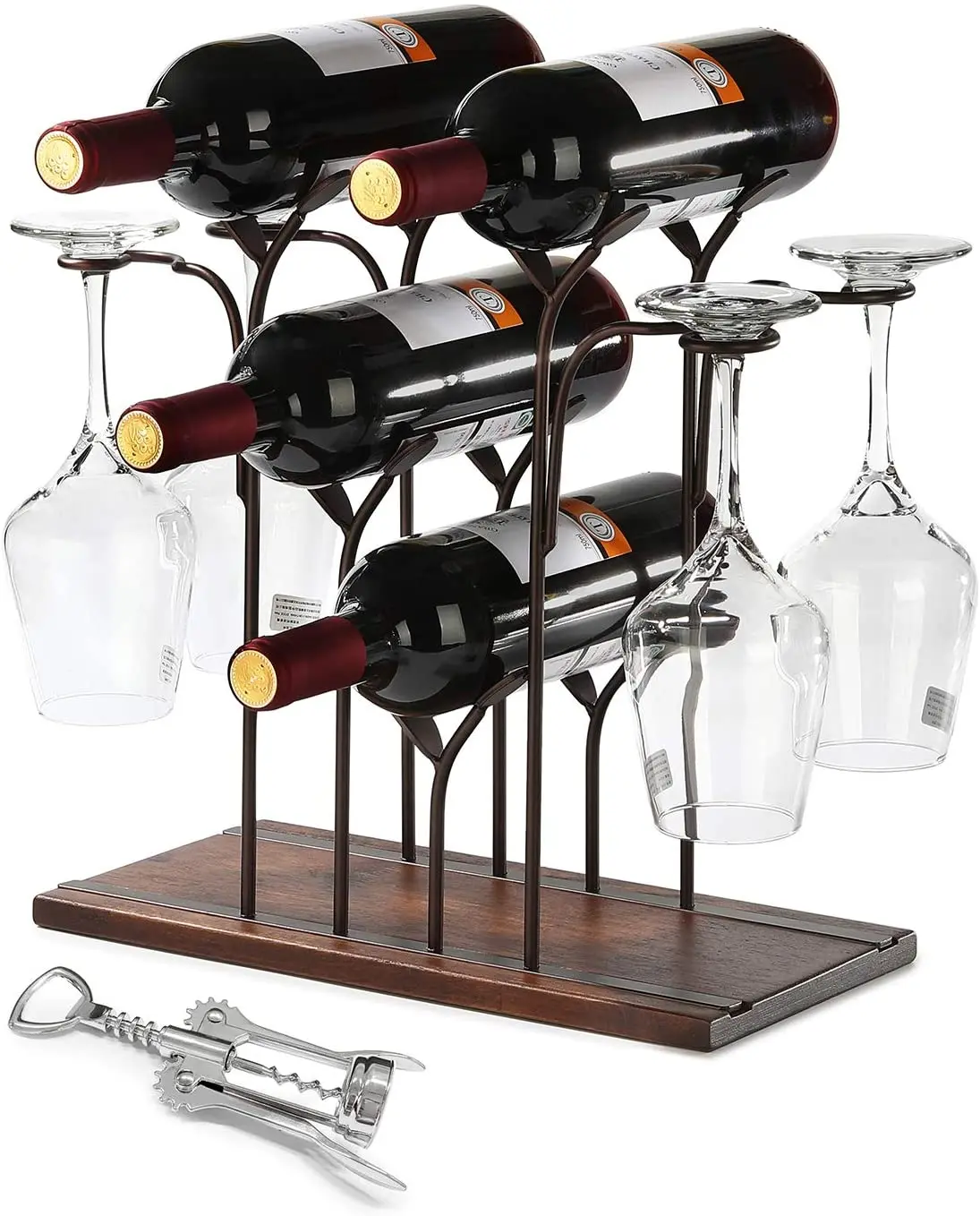 no drill wine glass rack