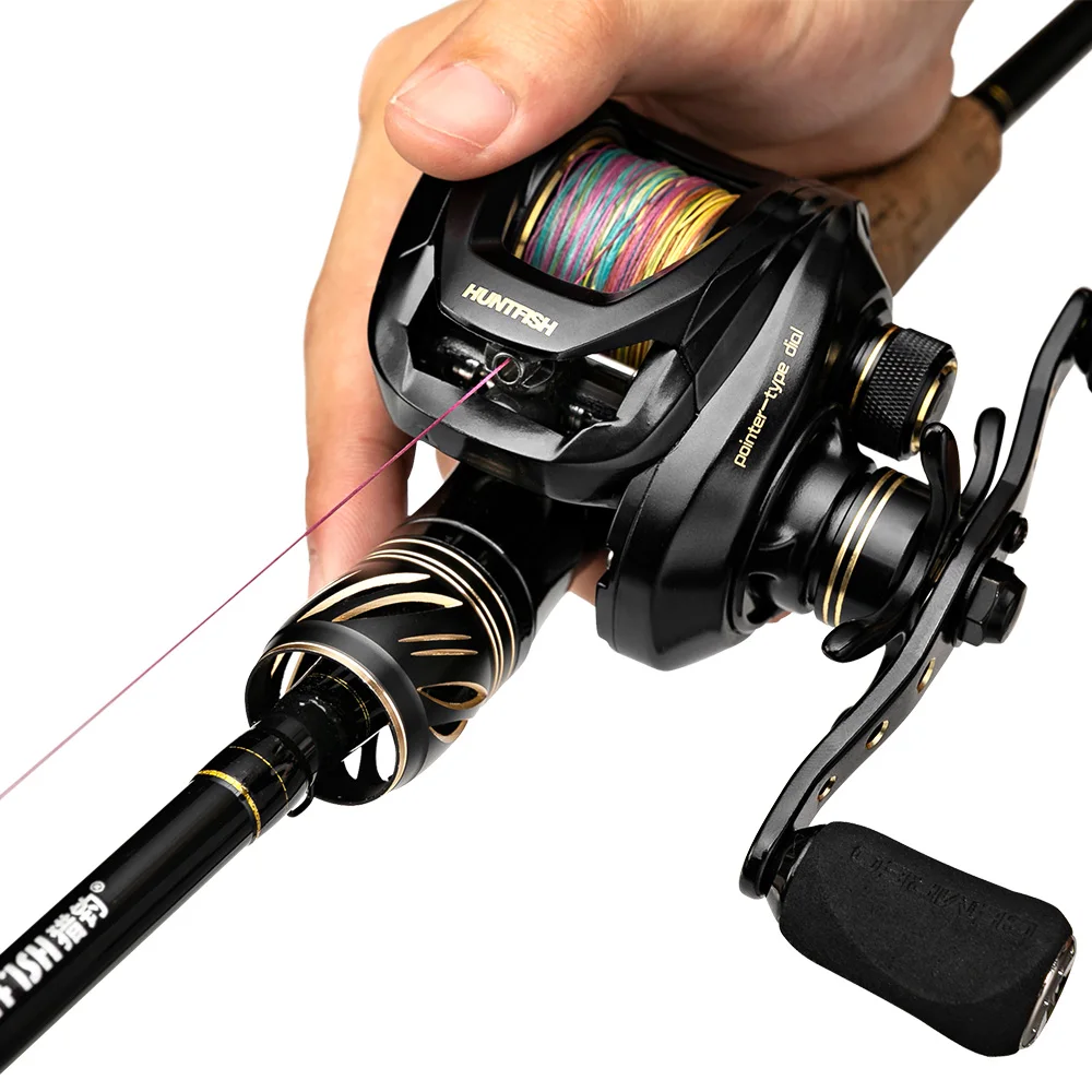 Details about   2.1-2.4M Fishing Rod Reel Combo 4 Sections Carbon Fiber 7.0:1 High Speed Reel 