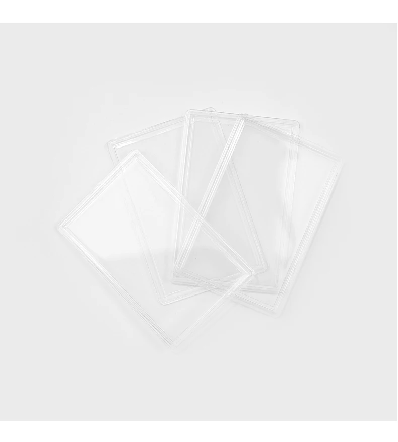 Sturdy Texture Acrylic Card Case Graded Clear Plastic Holds Standard