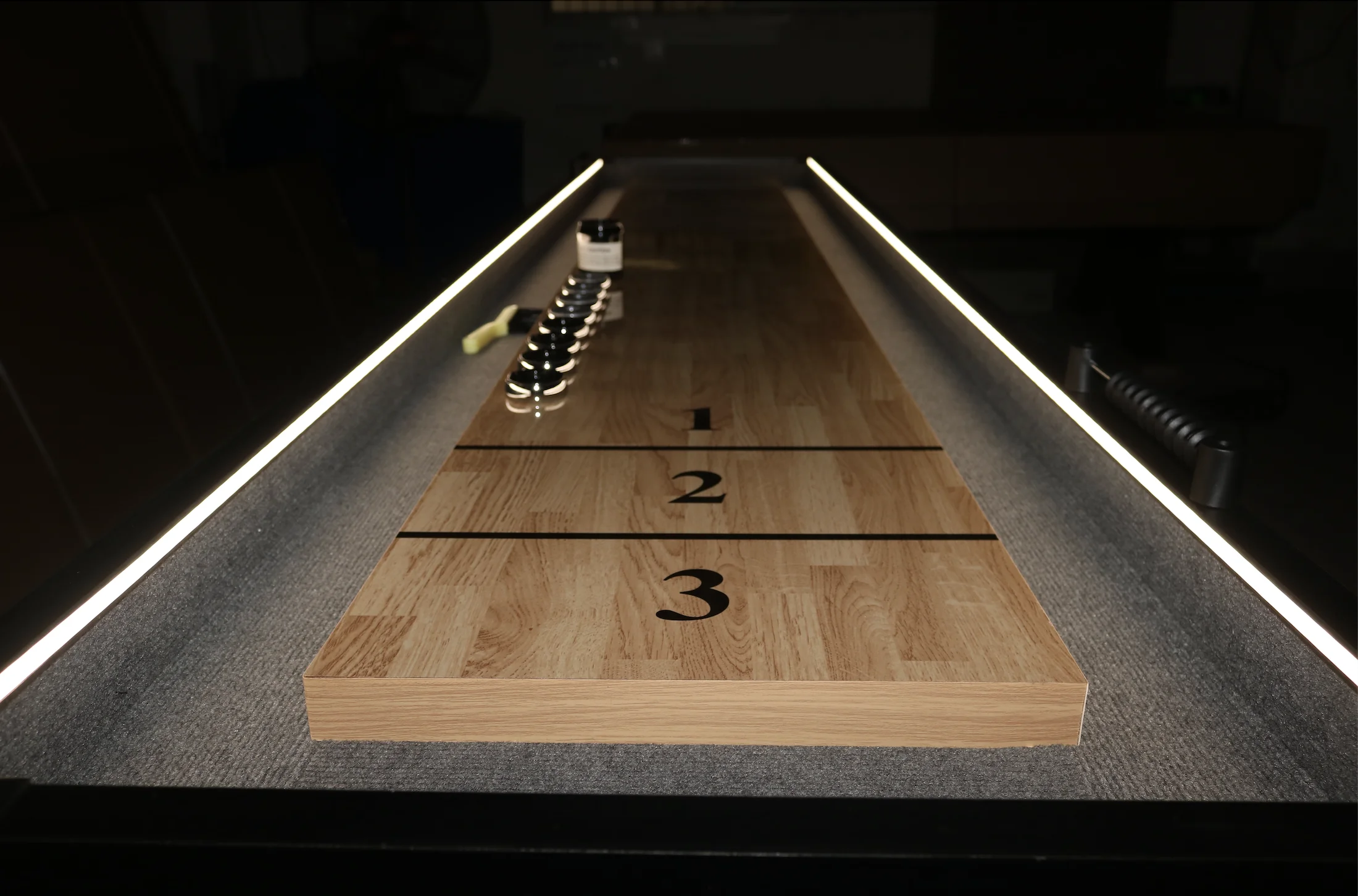 9ft Classic Solid Wood Shuffleboard Game Table Factory Wholesale Indoor