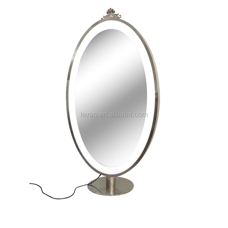 oval led mirror