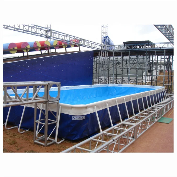 Outdoor Pvc Inflatable Rectangular Metal Frame Swimming Pool, Stainless ...