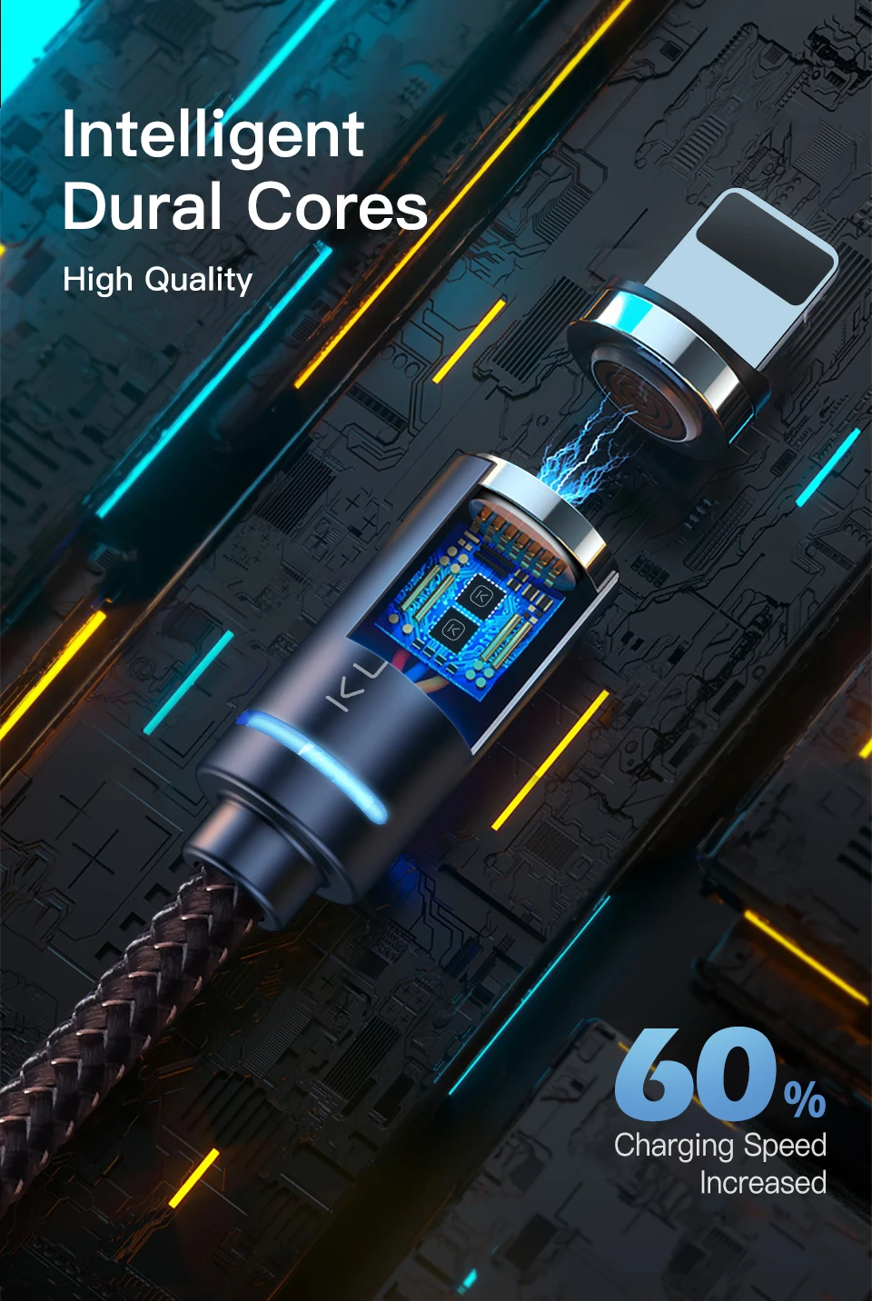 	
3.0a magnetic usb cable