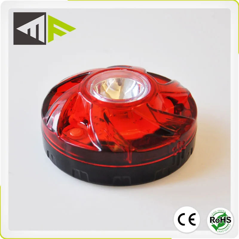 6 Modes 6 Red Led+ 1 White Led Emergency Flashing Night Roadside Warning Lights Led Road