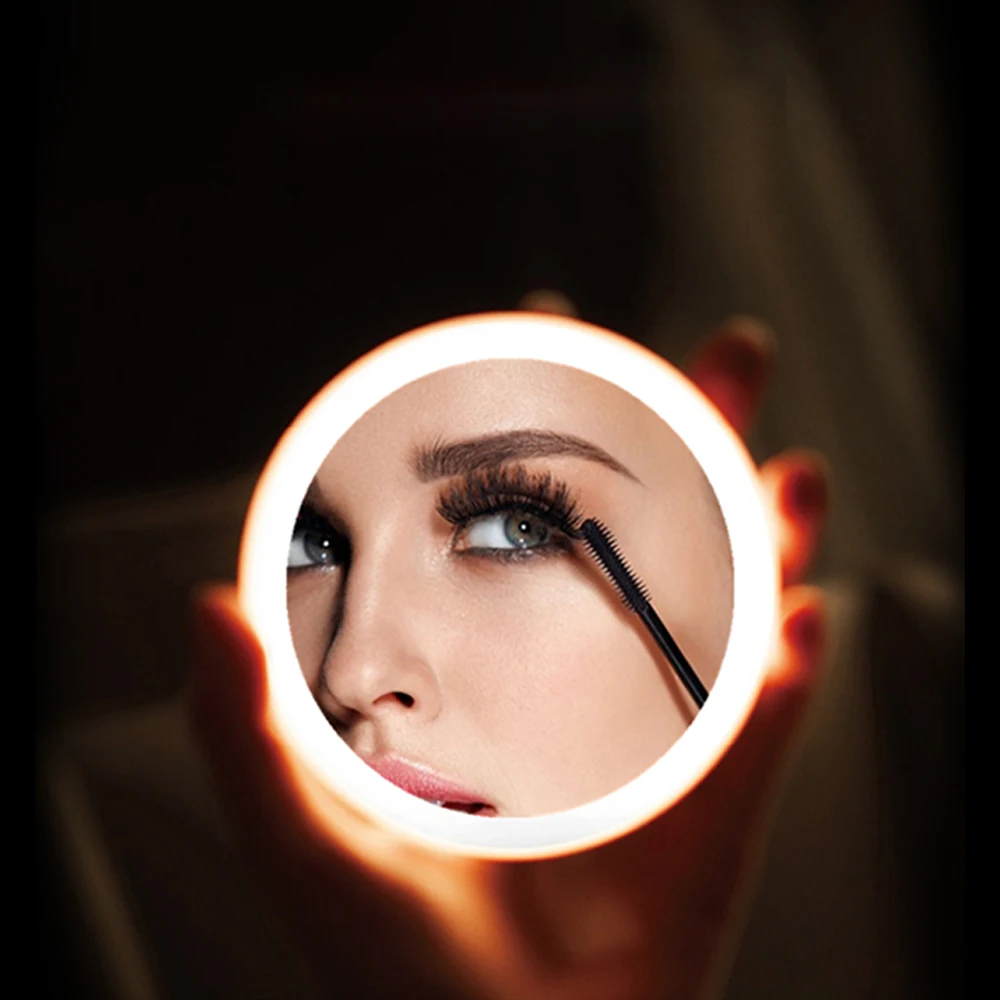 Hailicare Wholesale Round Shape Wireless Charging Light Led Makeup Mirror With Light.jpg