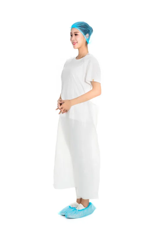 Environmental Cpe Disposable Plastic Apron Without Sleeve Medical