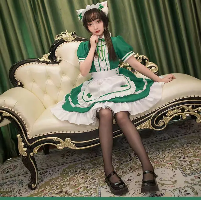 green maid dress Country Maid renaissance bodice medieval wench wear