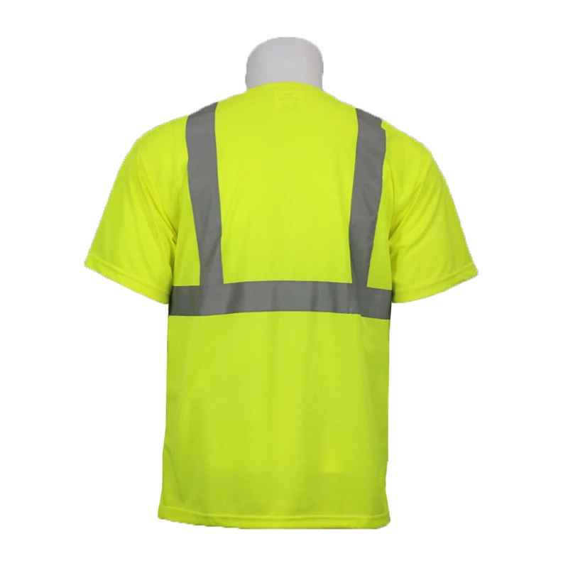 Custom High Visibility Reflective Safety T Shirt With Long Sleeves For