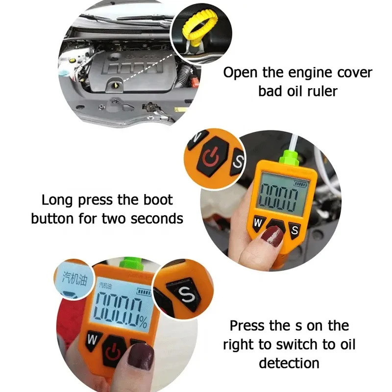 Engine Oil Tester For Car Check Oil Quality Detector With Led Display