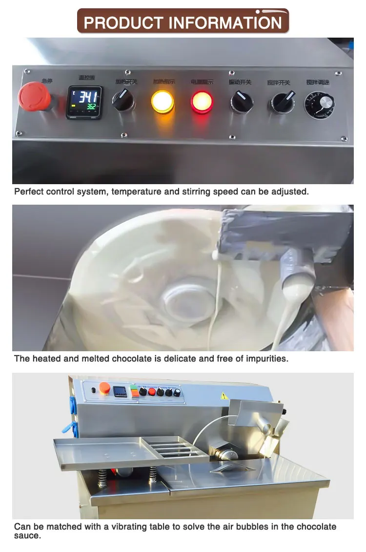 Automatic High Speed Temperate Home Continuously Tempering Chocolate