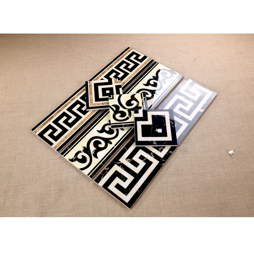 Luxury Design Ceramic Tile Glossy Silver Skirting Border Tiles Buy