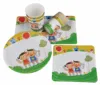 Professional party decoration dish recycle custom printed disposable paper plates
