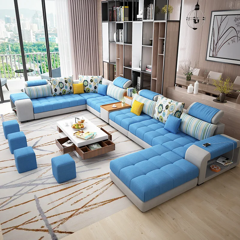 Wholesale Factory New L Shaped Modern Simple Furniture Set Design Large ...