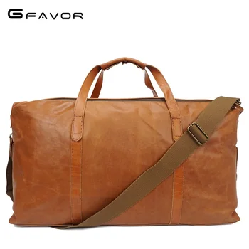 leather weekend holdall