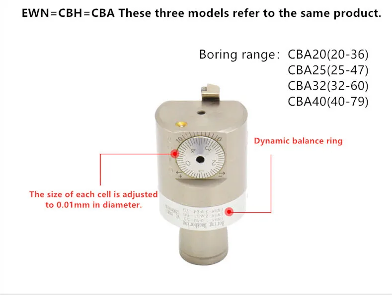Cba Micro Finish Boring Heads For Cnc Cba20 Cba25 Cba32 Cba40 Boring