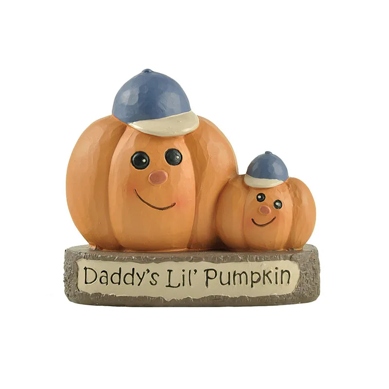 Pumpkin Decoration Artificial Baseball  Father And Son Pumpkins Figurines For Kids