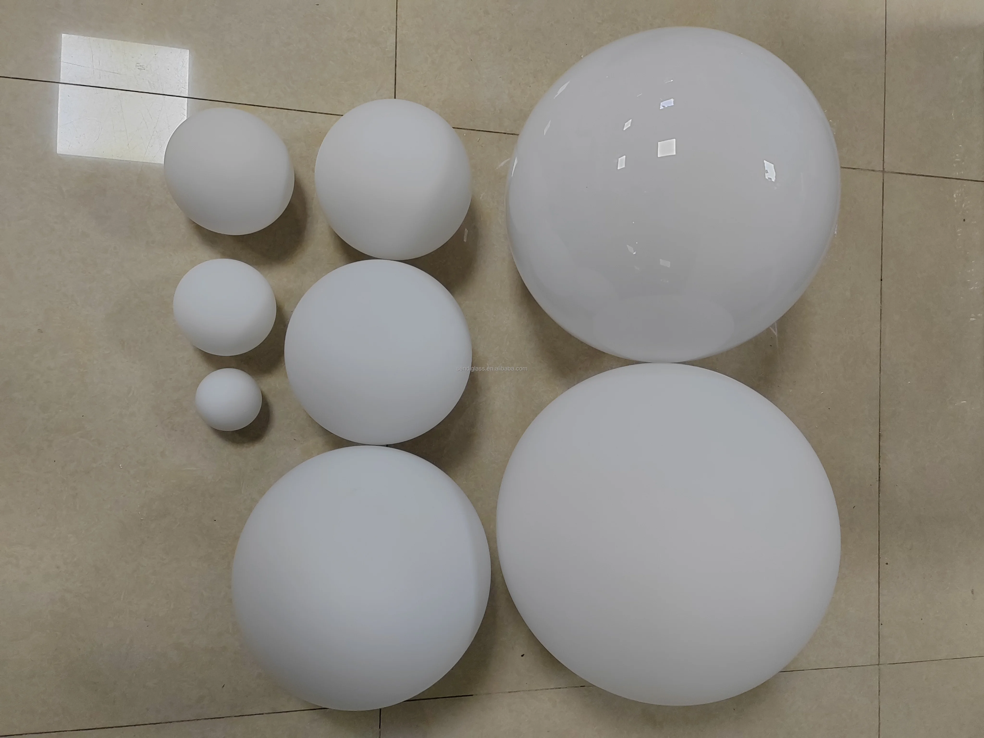 Large Size 400mm Frosted Opal White Globe Glass Cover Round Ball Glass ...