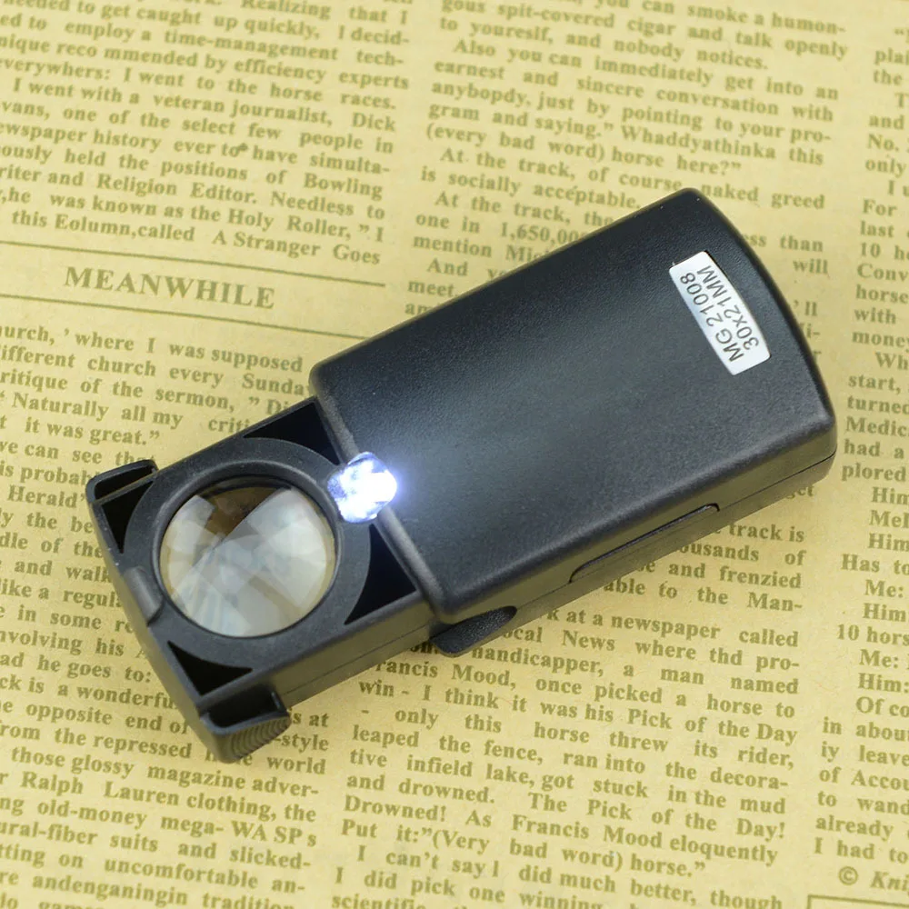 MG21008 Pull-out Automatic Pop-up Jewelry Magnifier LED Light 21mm Lens ...