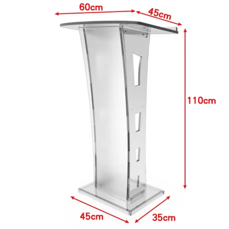 Acrylic Transparent Podium Podium Meeting Welcome Desk - Buy Pulpit ...