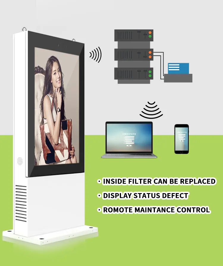 Equipment stand lcd signage high bright machine advertising digital display screens tv outdoor monitor