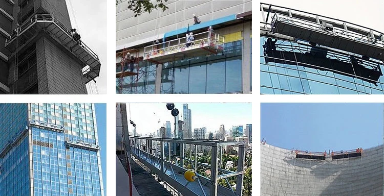 ZLP Series Construction Wall Window Cleaning Suspended Platform Cradle Gondola Sky lifting Scaffold For Sale