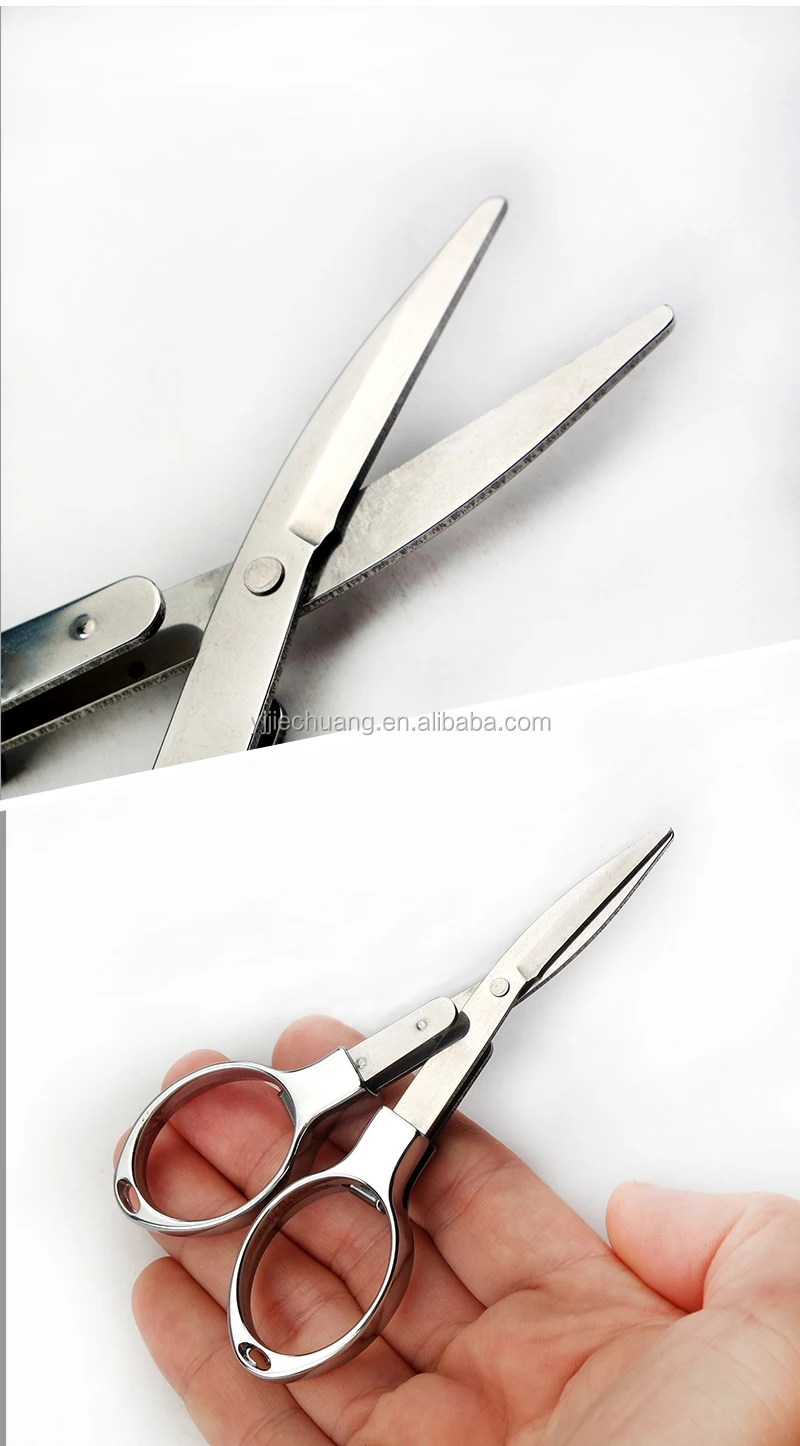 Small Folding Scissors Portable Mini Scissors Stainless Steel Stretch   Ha13e11defc2f476b84ade8d84a66bfdfG 