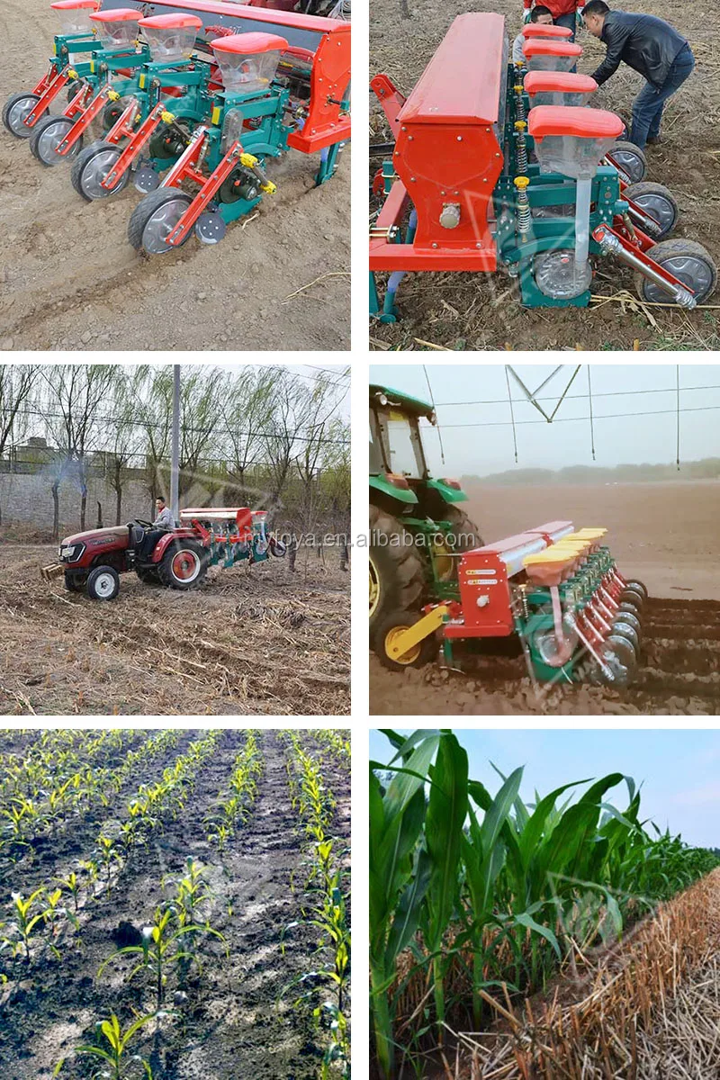 4 row soybean corn maize hemp planter seeder for farm tractor