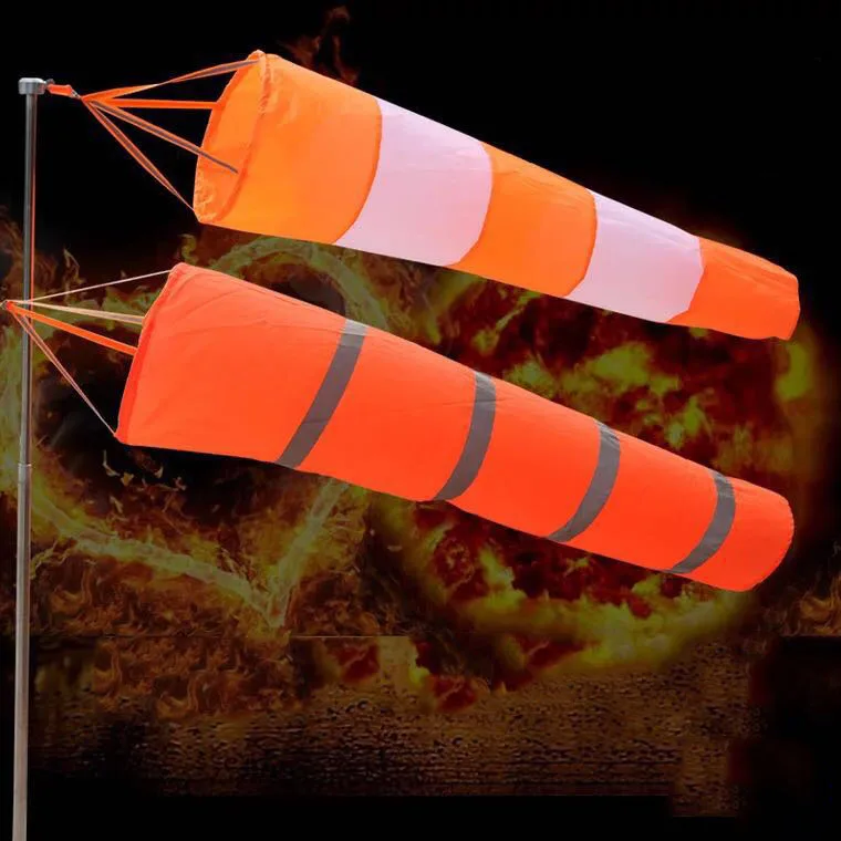 批发热卖高品质橙色灰色白色织物聚酯信号防风袜