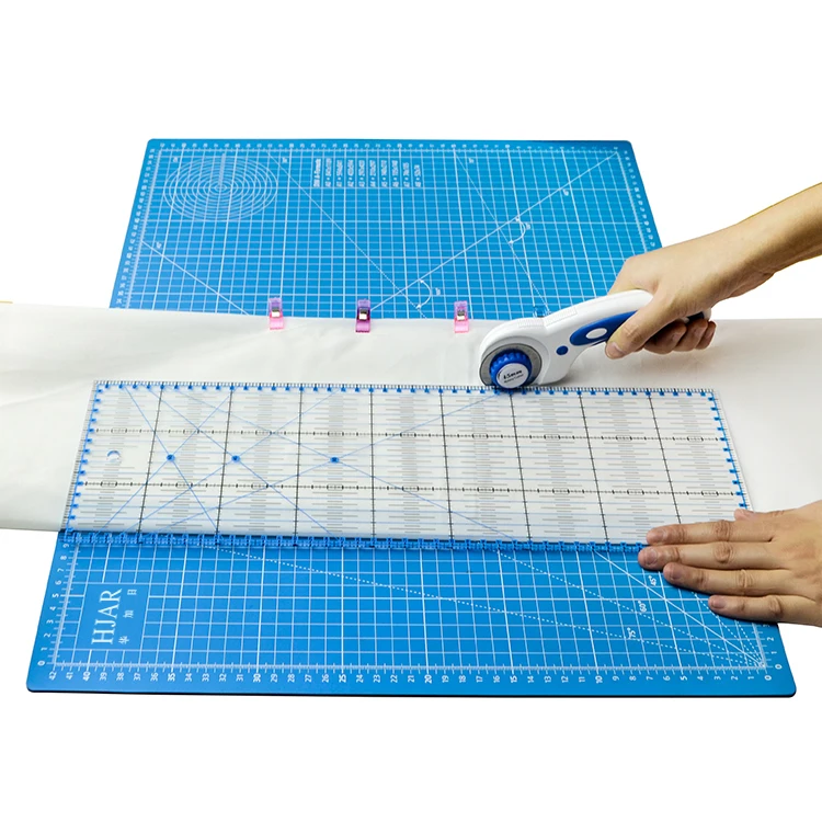 Quilting A2 Rotary Cutter Cutting Mat Set Including 15x45cm Ruler A2 ...