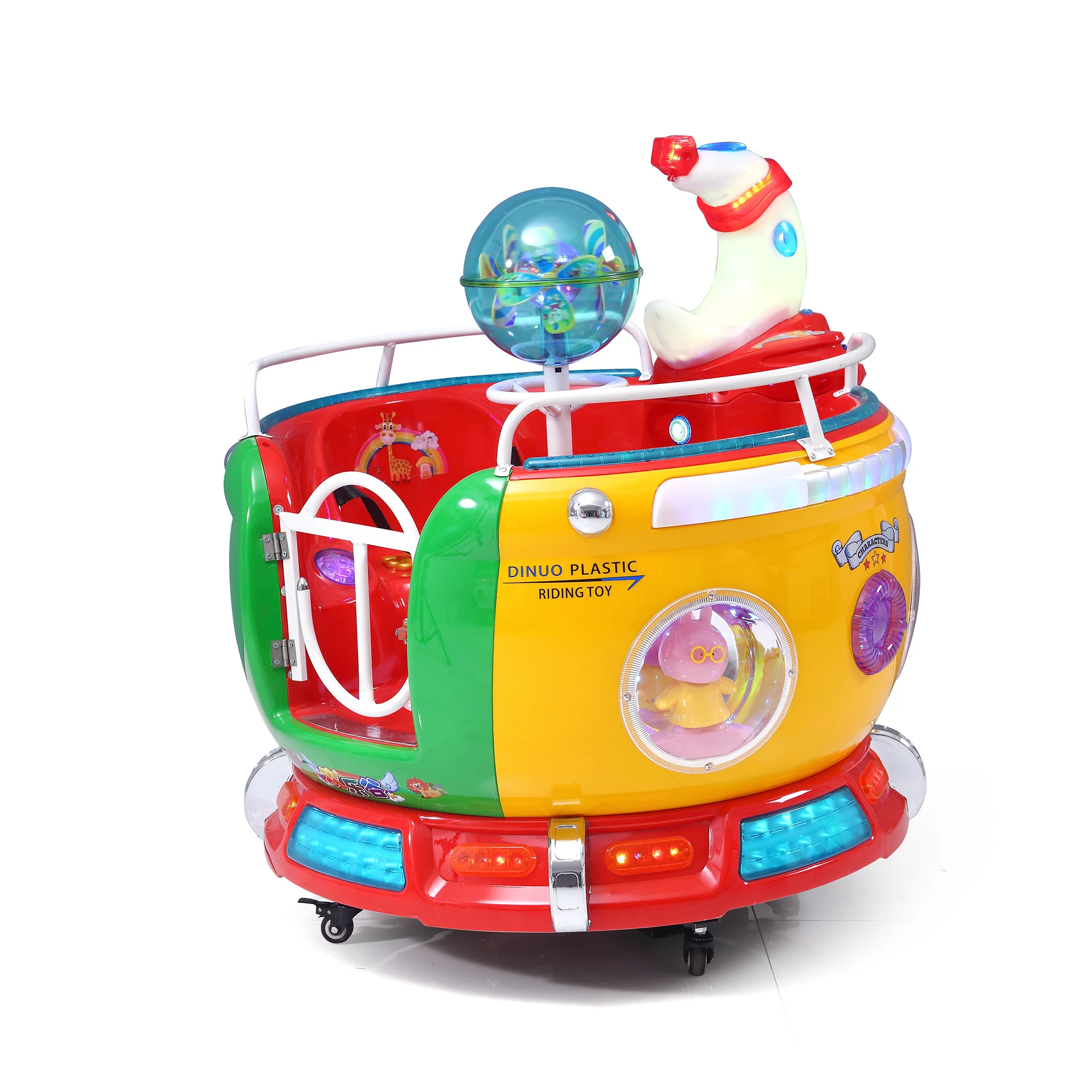 product shopping mall arcade swaying car machine indoor amusement park games equipment coin operated swing machine kiddie ride 2 player-3