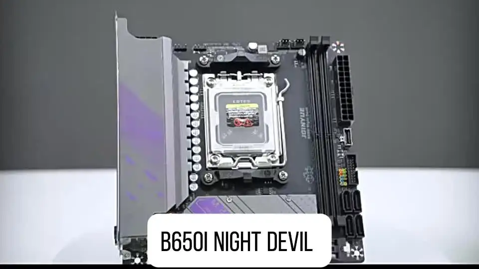JGINYUE B650I Night Devil AM5 Mini-ITX Motherboard Supports 7500F