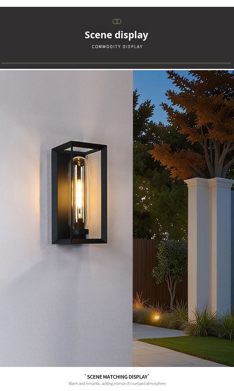product modern outdoor led wall lamp simple waterproof for villa gate corridor balcony terrace courtyard lighting rainproof aluminum-4