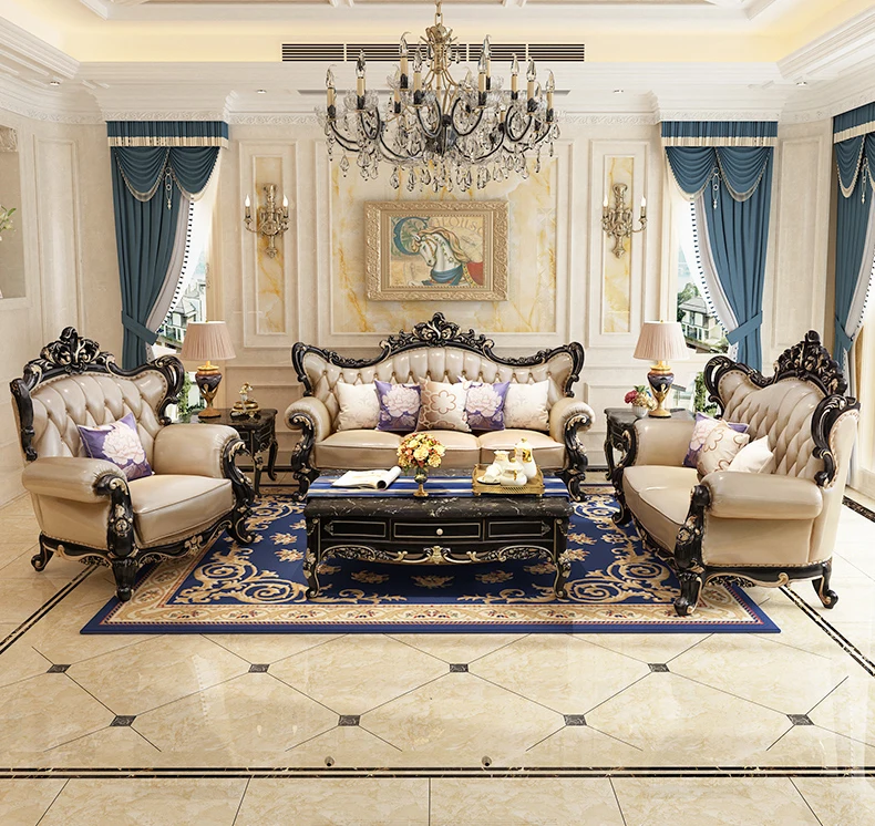 Foshan Factory Classic Modern Antique Design European Style Living Room ...