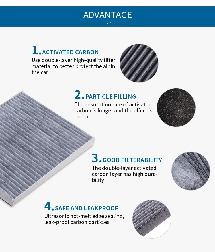 Automotive Cabin Air Filter With Activated Carbon Filter 8713902020 For Toyota Motors Buy