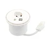 Toolless installation Euro UK Italian tabletop USB Grommet Socket