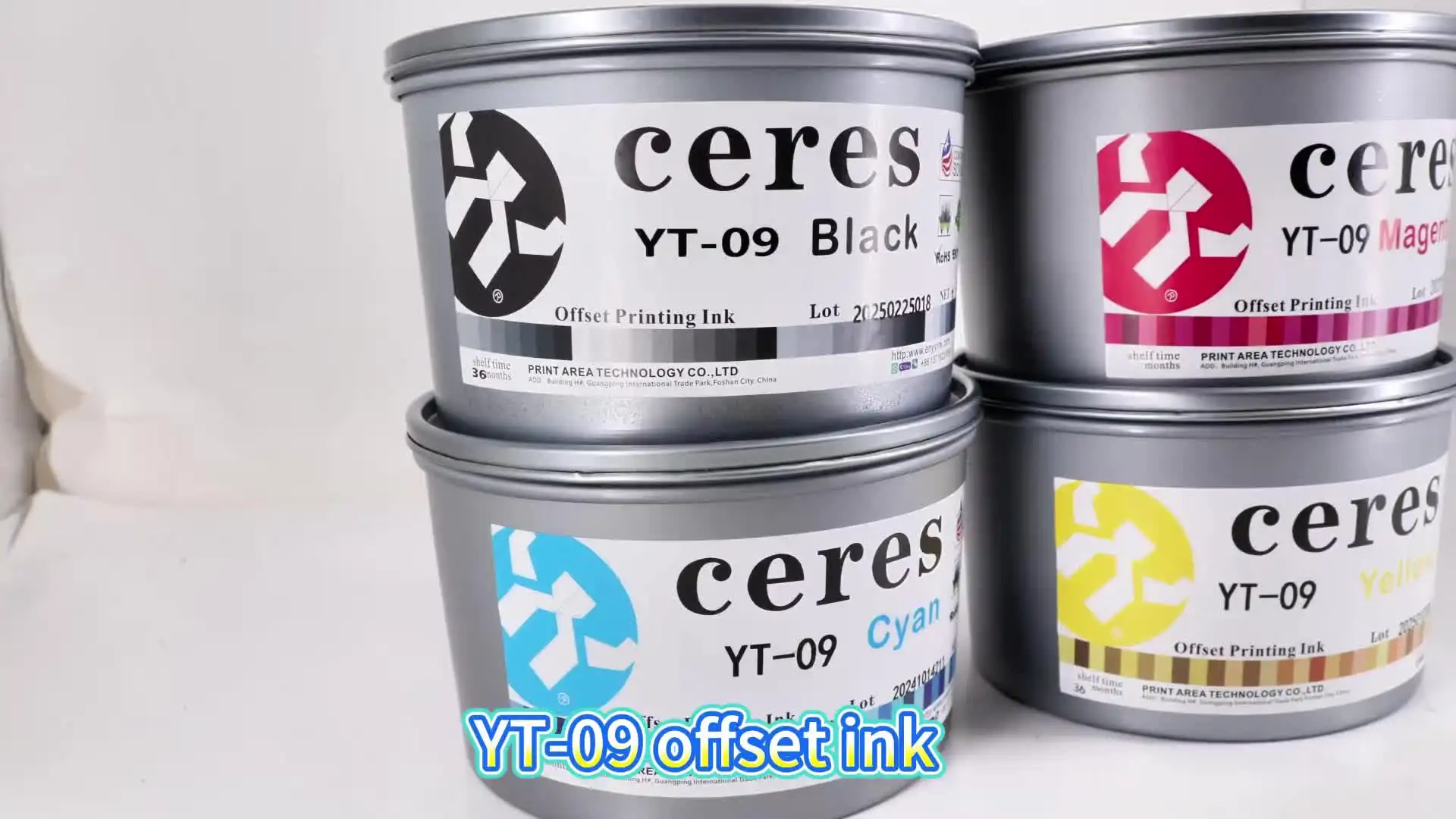 YT-09 高光沢溶剤系オフセット印刷インキ/シート式印刷用環境に優しい