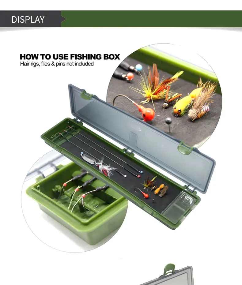 Multi Functional Carp Fishing Rig Box Plastic Tackle Storage Container
