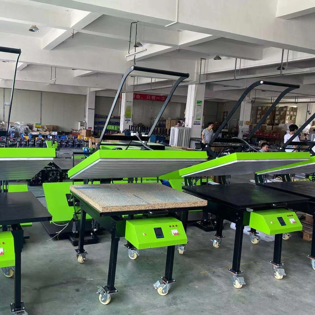 Large Format Manual Heat Press With Wheel Stand Sublimation Heat Press