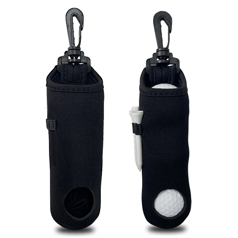 Golf Ball Holder Bag Portable Waist Hanging Ball Storage Neoprene Bag ...