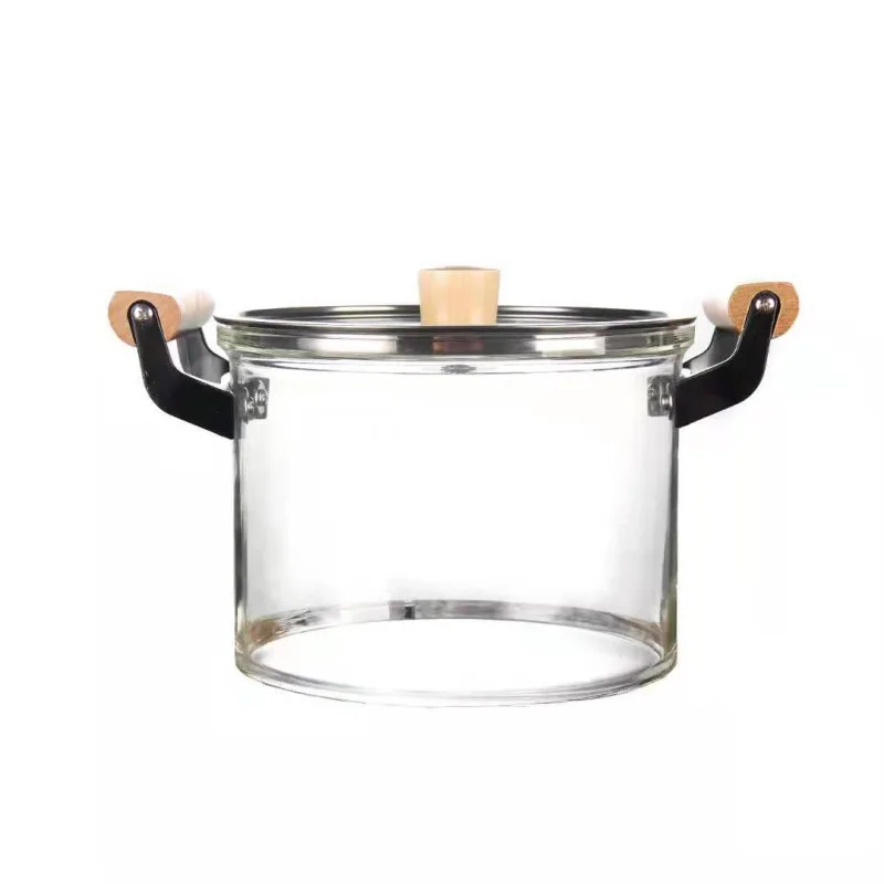 4L Simmer Pot Clear Cook Pot Heat Resistant Cooking Pot