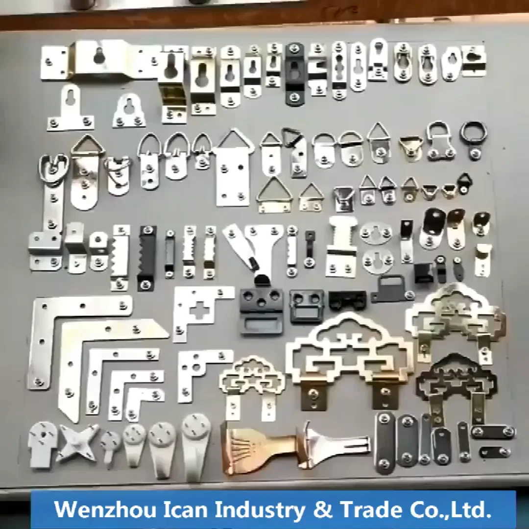 Hot Sale 60pcs Picture Frame Hooks In Assortment Kit Invisible Traceless Hook And Sawtooth