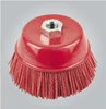 Industries 6" Round Nylon Filament 80 Grit Silicon Carbide Abrasive Bristle Surface Prepping Cup Brush with 5/8"-11 Thread