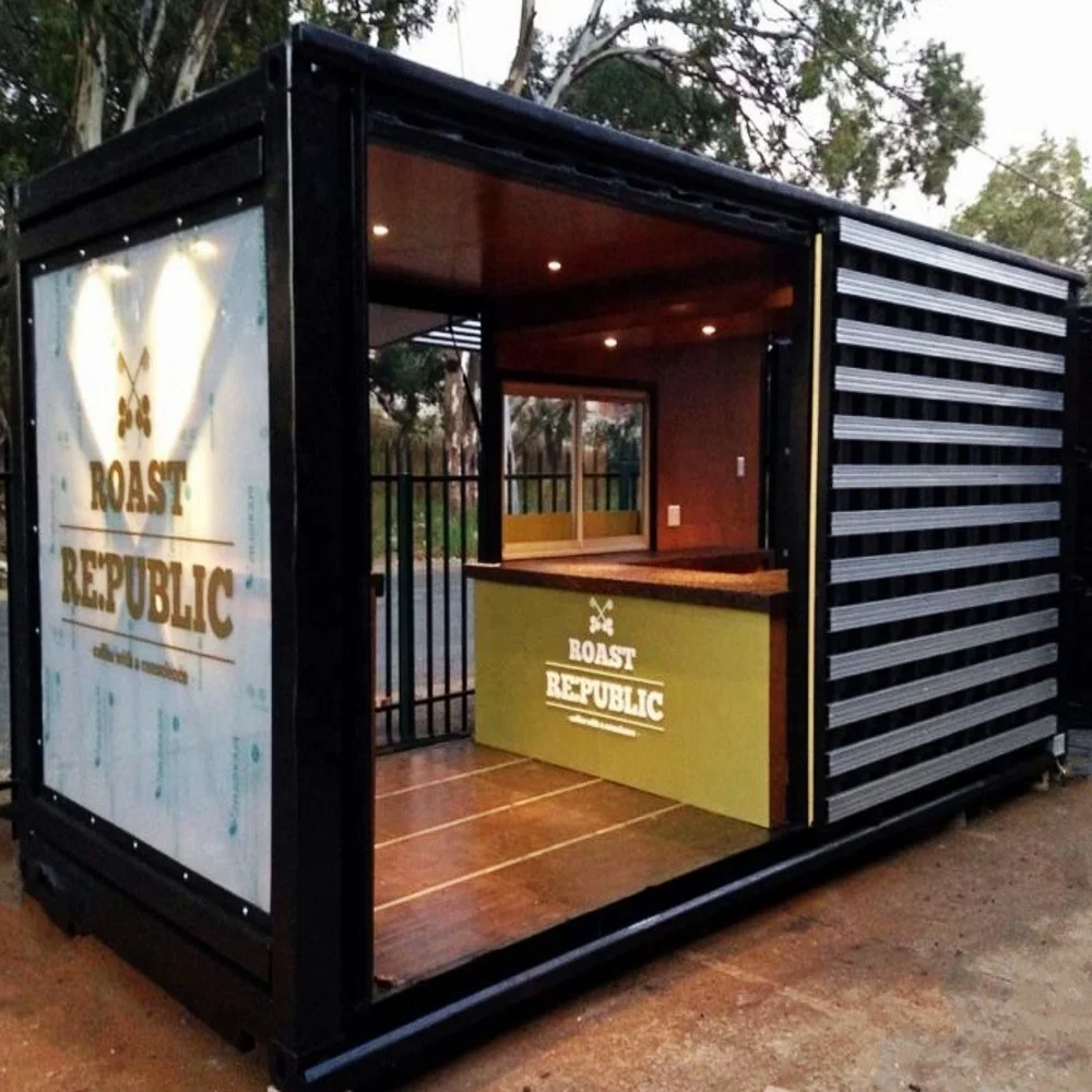 Multifunctional Miniature 20ft Container Shop Bar Clinic Prebuilt Steel